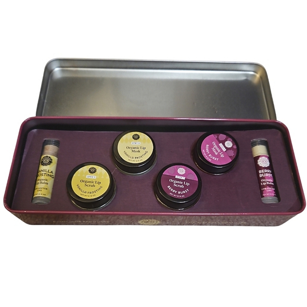 Organic Lip Treatment and Lip Balm Gift Set - Woolzies - NIB